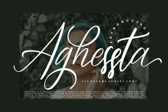 Aghessta Script: Elegant Display Font