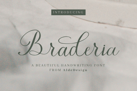 Braderia Script: A Font for Polished Branding