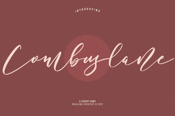 Combuslane Script: A Luxurious Handwritten Font
