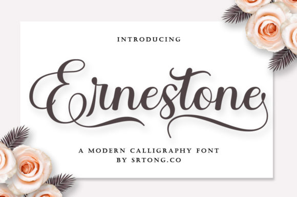 Ernestone Script: Elegant Font for Creative Makers