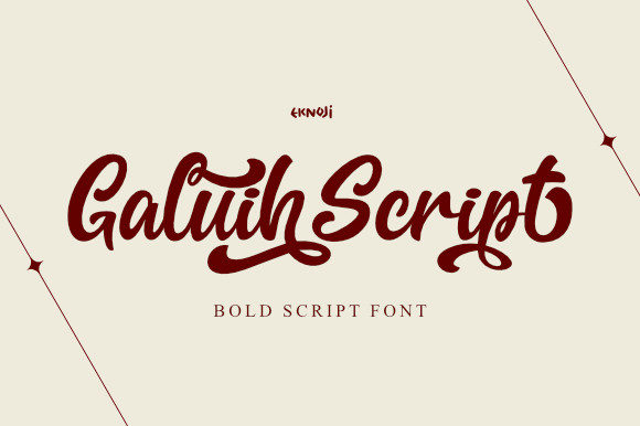 Galiuh Script: A Bold Font for Business