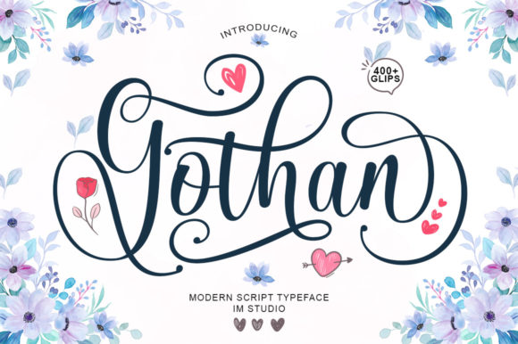 Gothan Script: A Luxurious Calligraphy Font