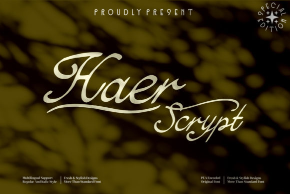 Haer Script: A Bold, Elegant Display Font