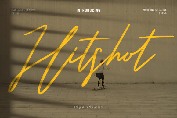 Hitshot Script: A Stylish Font for Creative Makers