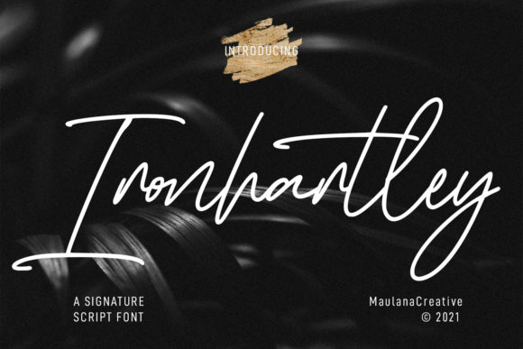 Ironhartley Script: A Stylish Font for Makers