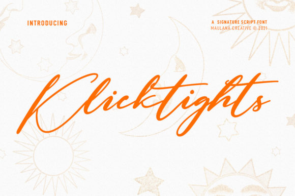 Klicktights Script: A Font for Polished Branding