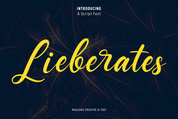 Lieberates Script: A Stylish Font for Marketers