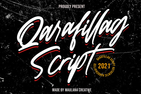 Qarafillag Script: A Bold Handwritten Typeface