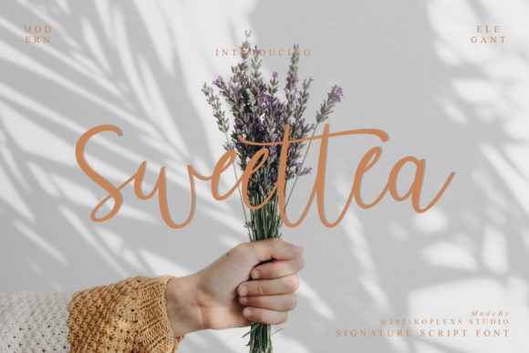 Sweettea Script: A Modern Calligraphy Font