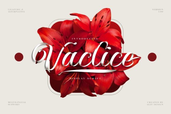Vaclice Script: A Luxurious Handwritten Font